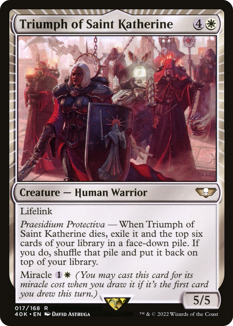 Triumph of Saint Katherine (40K-017) [Warhammer 40,000 Commander] MTG Single Wizards of the Coast
