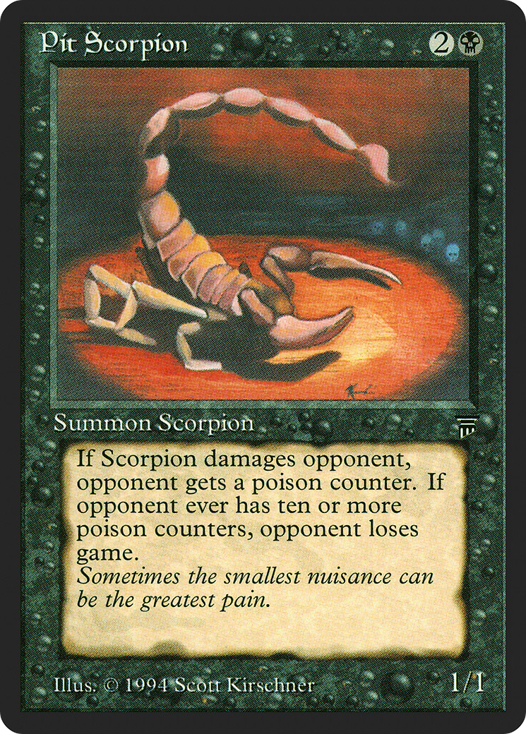 Pit Scorpion (LEG-114) [Oldschool] Legends MTG Single Wizards of the Coast