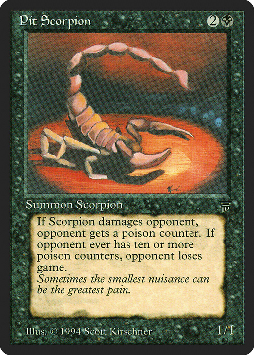 Pit Scorpion (LEG-114) [Oldschool] Legends MTG Single Wizards of the Coast