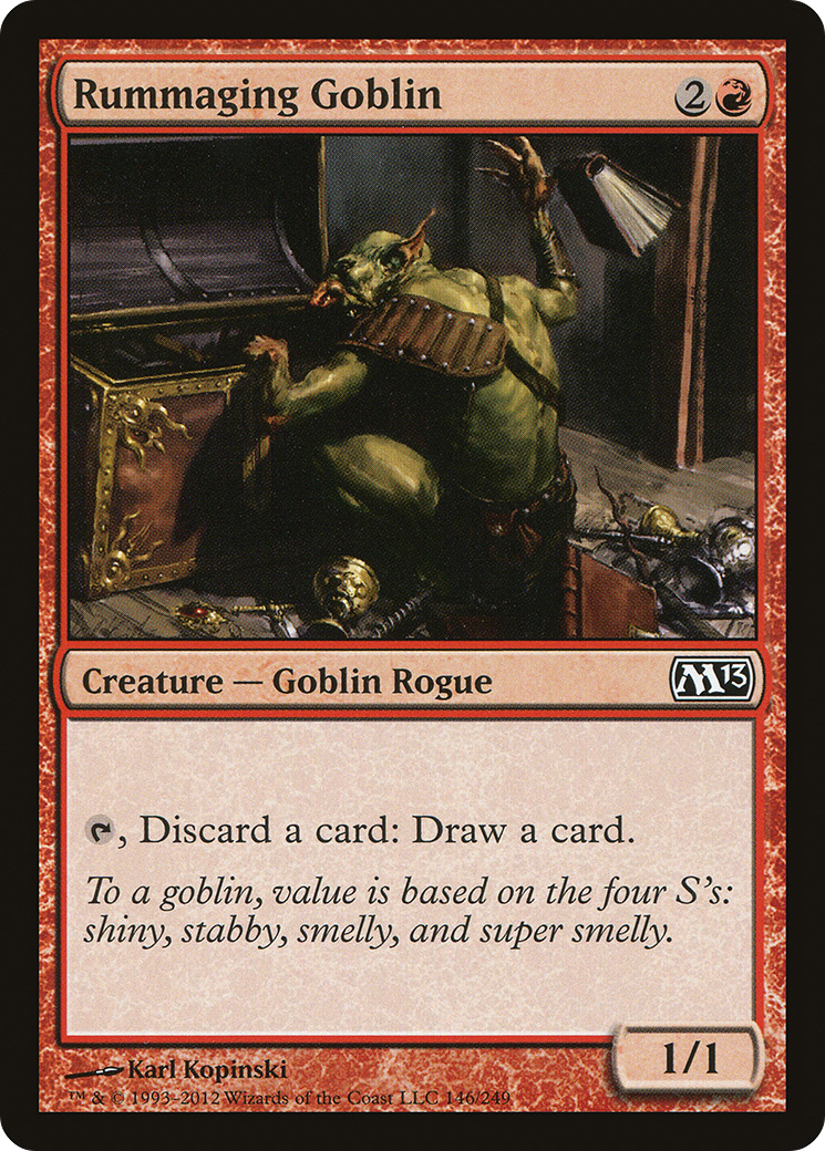 Rummaging Goblin (M13-146) [Magic 2013] MTG Single Wizards of the Coast