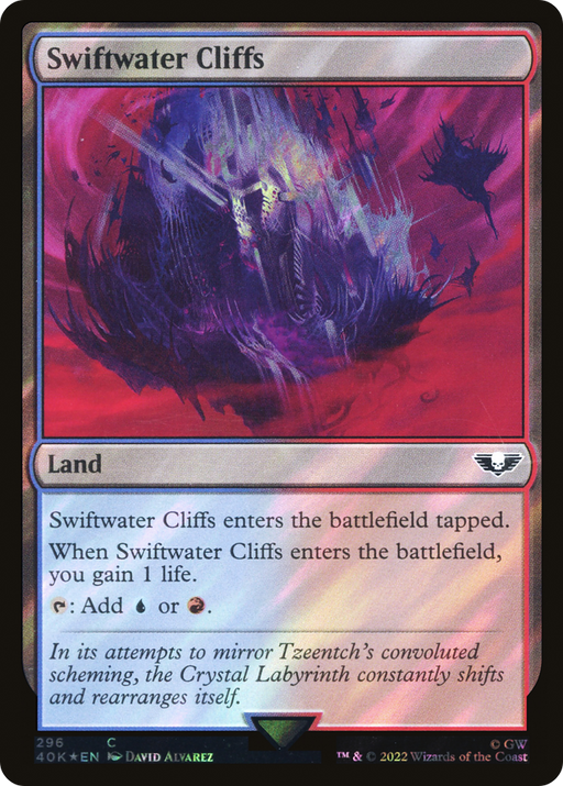 Swiftwater Cliffs (40K-296★) [Warhammer 40,000 Commander] Foil MTG Single Wizards of the Coast
