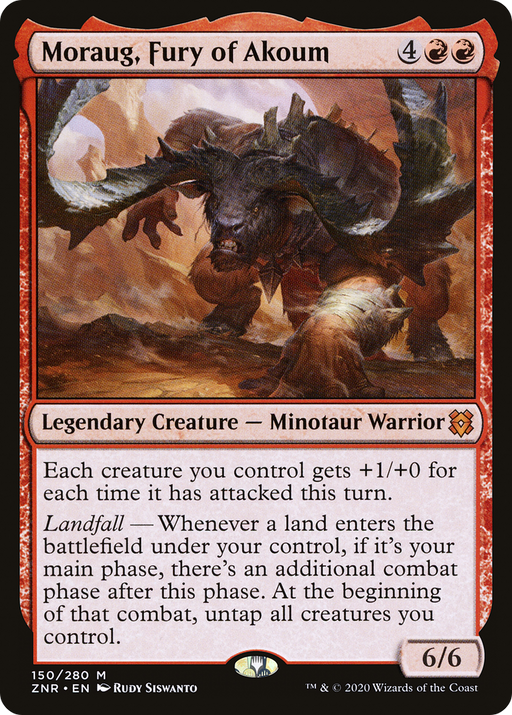 Moraug, Fury of Akoum (ZNR-150) [Zendikar Rising] MTG Single Wizards of the Coast