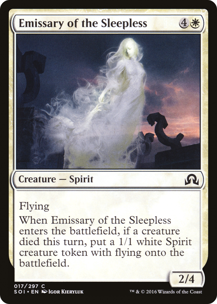 Emissary of the Sleepless (SOI-017) [Shadows over Innistrad] MTG Single Wizards of the Coast