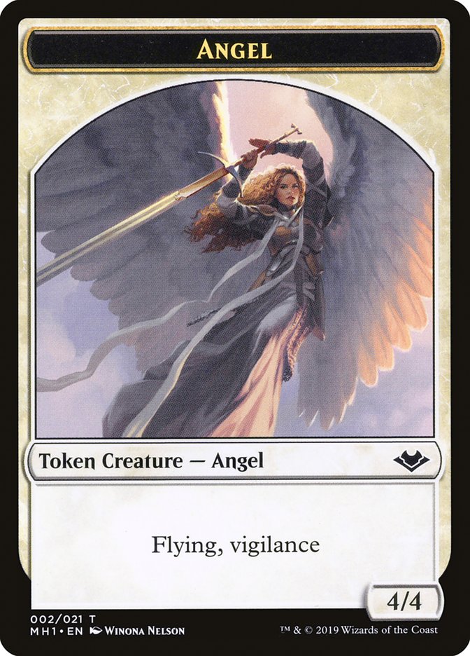 Angel Token [Tokens] Modern Horizons Tokens MTG Single Magic: The Gathering