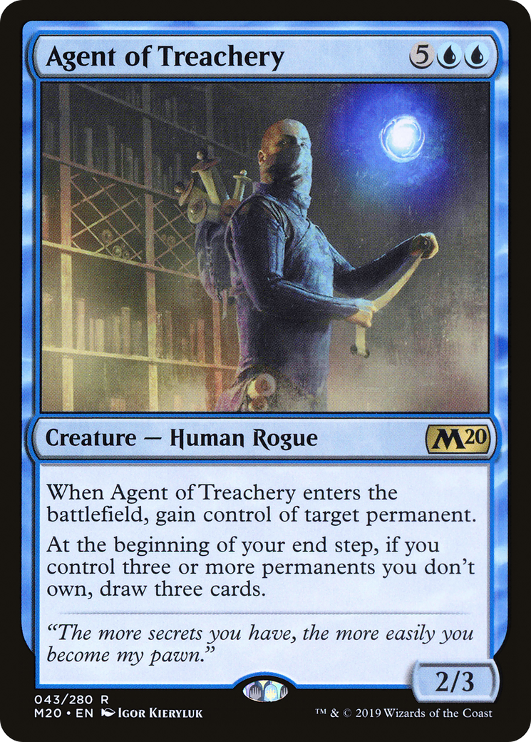 Agent of Treachery (M20-043) [Core Set 2020] MTG Single Wizards of the Coast