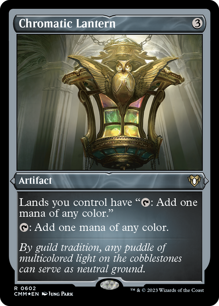 Chromatic Lantern (CMM-602) [Commander Masters] Etched Foil MTG Single Wizards of the Coast