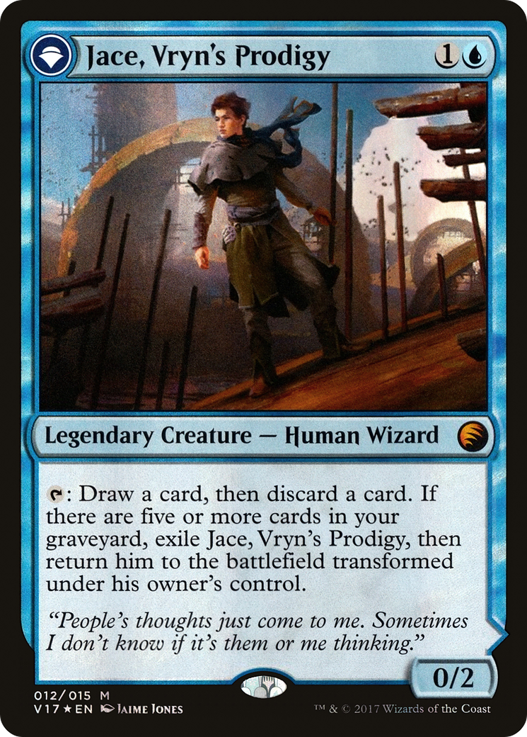 Jace, Vryn's Prodigy (V17-012) [Misc] From the Vault: Transform Foil MTG Single Wizards of the Coast