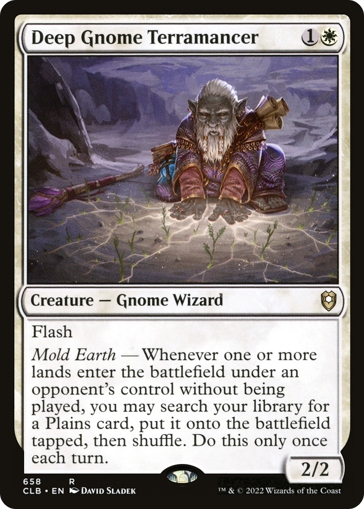 Deep Gnome Terramancer (CLB-658) [Commander Legends: Battle for Baldur's Gate] MTG Single Wizards of the Coast