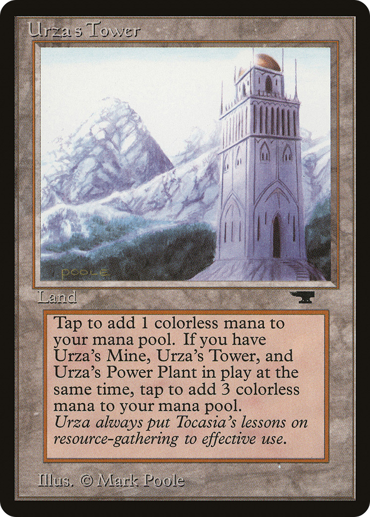 Urza's Tower (Mountains) (ATQ-) [Oldschool] Antiquities MTG Single Wizards of the Coast