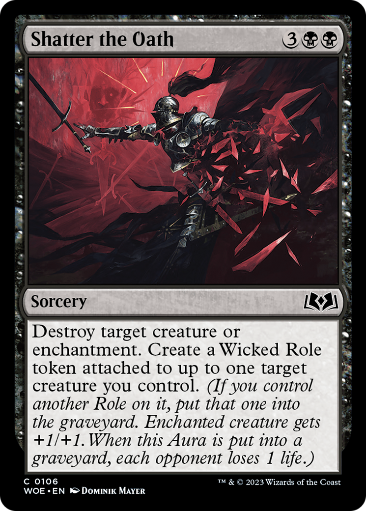 Shatter the Oath (WOE-106) [Wilds of Eldraine] Foil MTG Single Wizards of the Coast