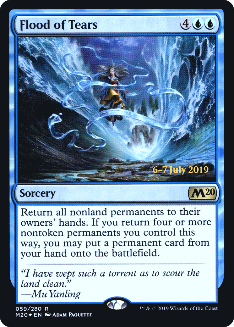 Flood of Tears (PRE-059) [Core Set 2020 Promos] Foil MTG Single Wizards of the Coast