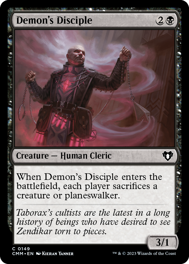 Demon's Disciple (CMM-149) [Commander Masters] Foil MTG Single Wizards of the Coast