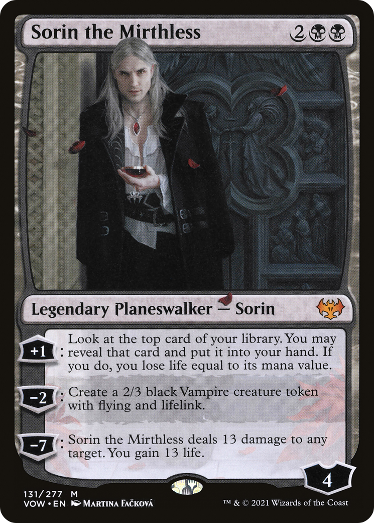 Sorin the Mirthless (VOW-131) [Innistrad: Crimson Vow] MTG Single Wizards of the Coast