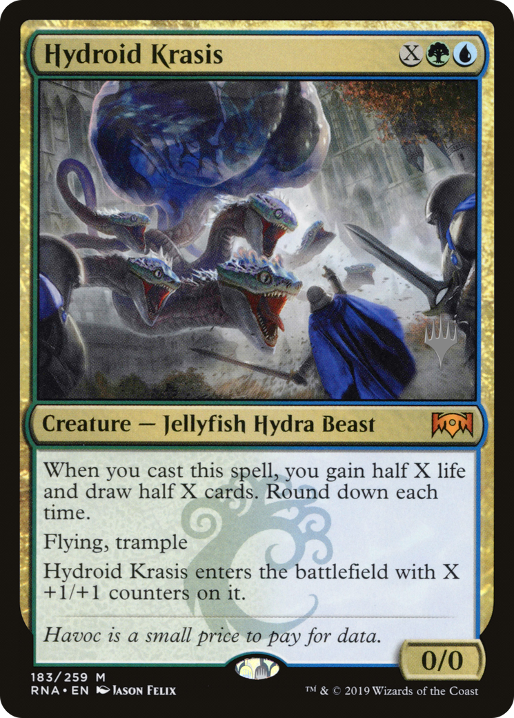 Hydroid Krasis (PPELD-183) [Ravnica Allegiance Promos] Foil MTG Single Wizards of the Coast