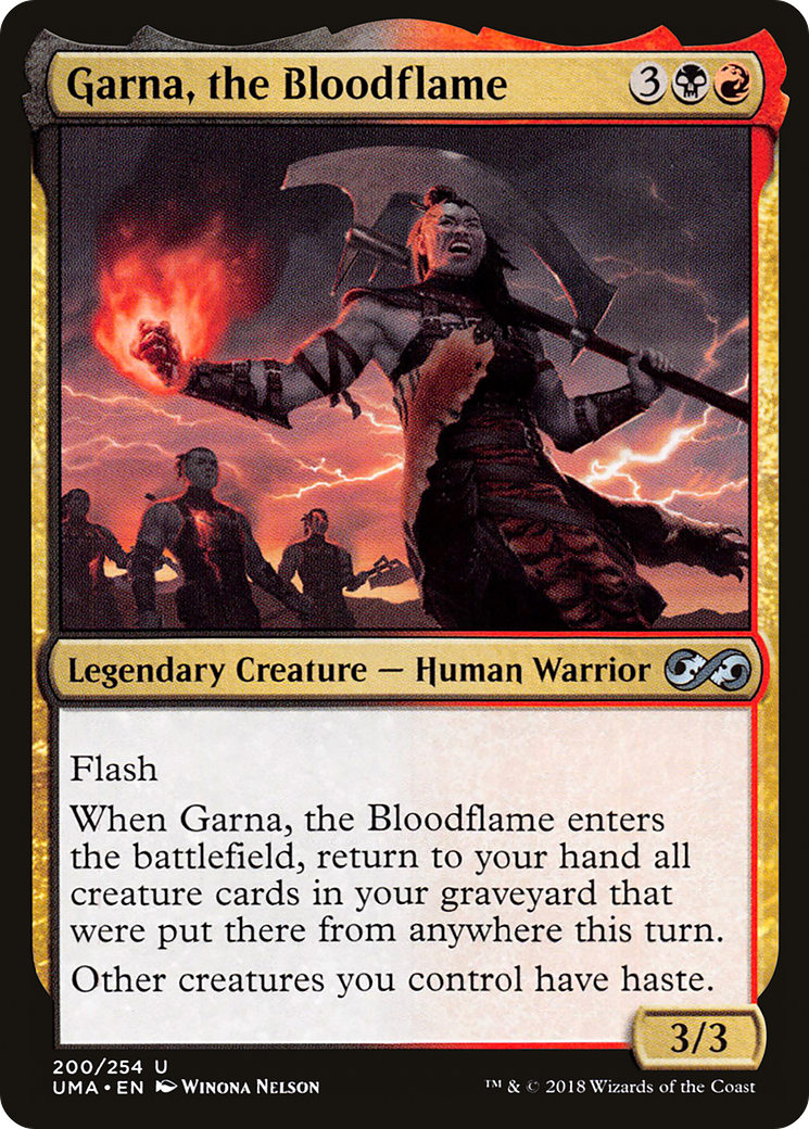 Garna, the Bloodflame (UMA-200) [Ultimate Masters] Foil MTG Single Wizards of the Coast