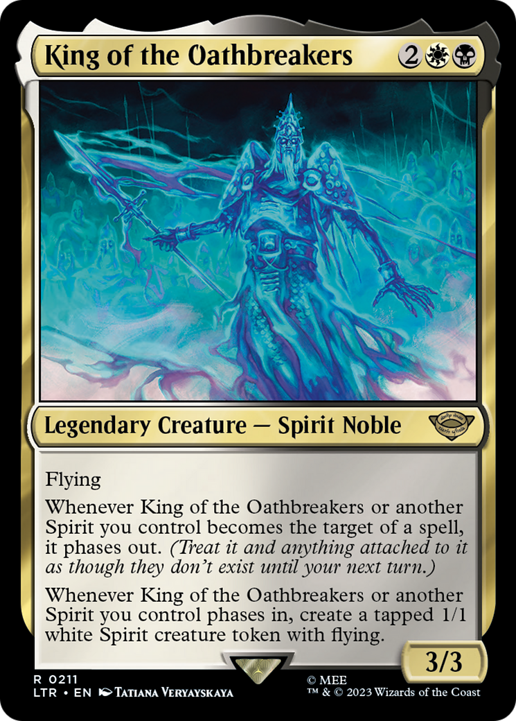 King of the Oathbreakers (LTR-211) [The Lord of the Rings: Tales of Middle-earth] Foil MTG Single Wizards of the Coast