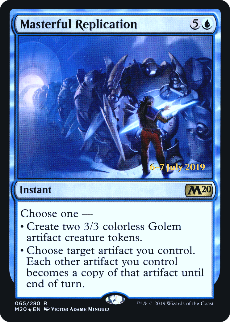 Masterful Replication (PRE-065) [Core Set 2020 Promos] Foil MTG Single Wizards of the Coast