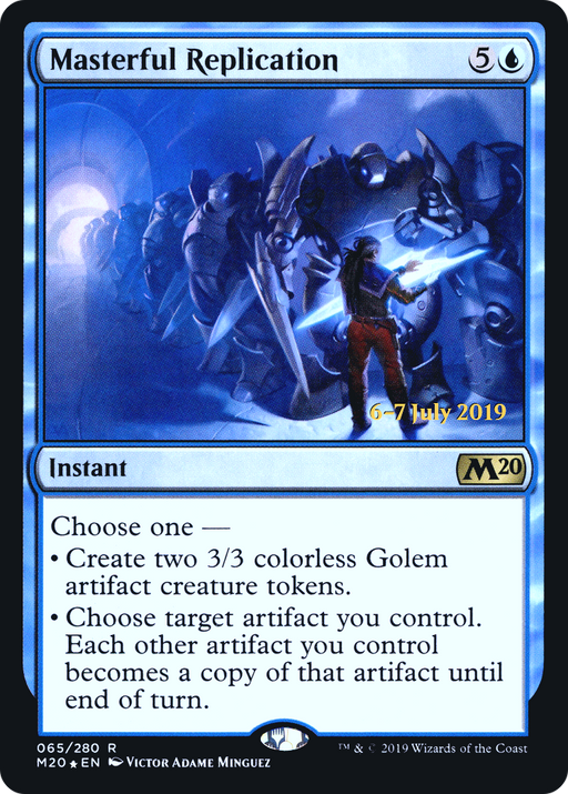 Masterful Replication (PRE-065) [Core Set 2020 Promos] Foil MTG Single Wizards of the Coast