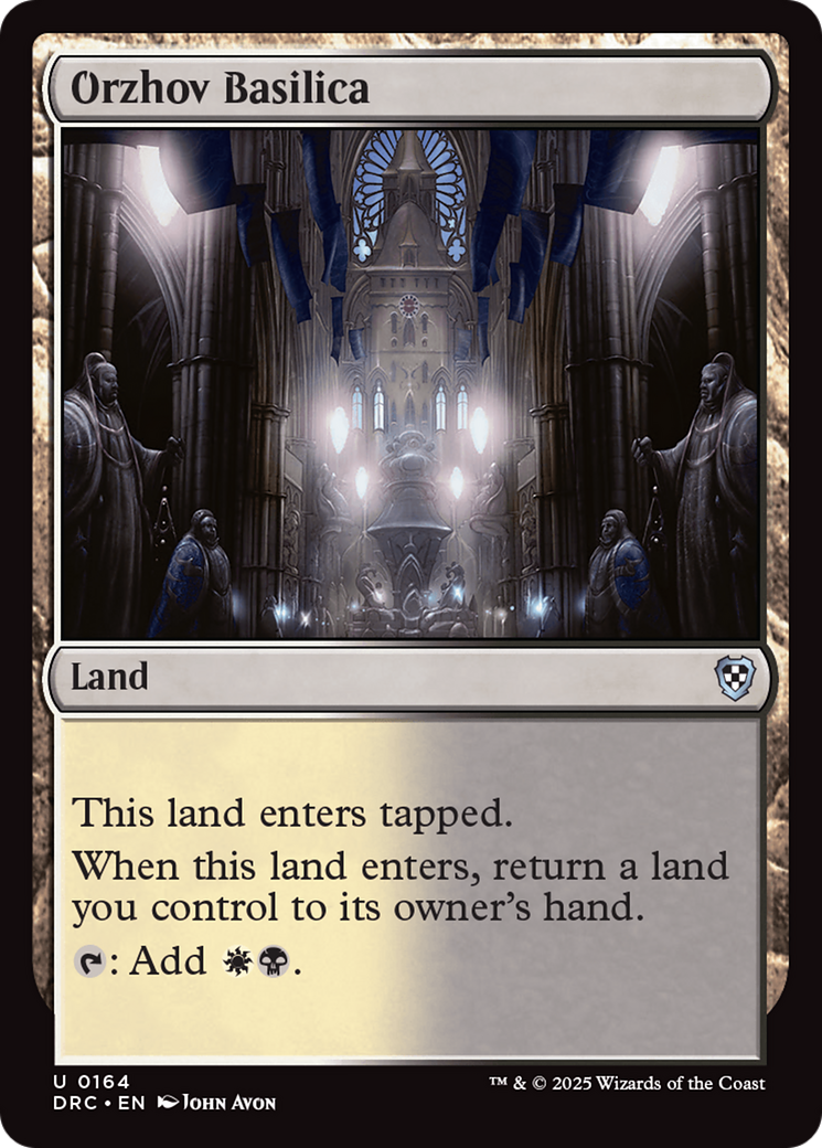 Orzhov Basilica (DRC-164) [Commander: Aetherdrift] MTG Single Wizards of the Coast