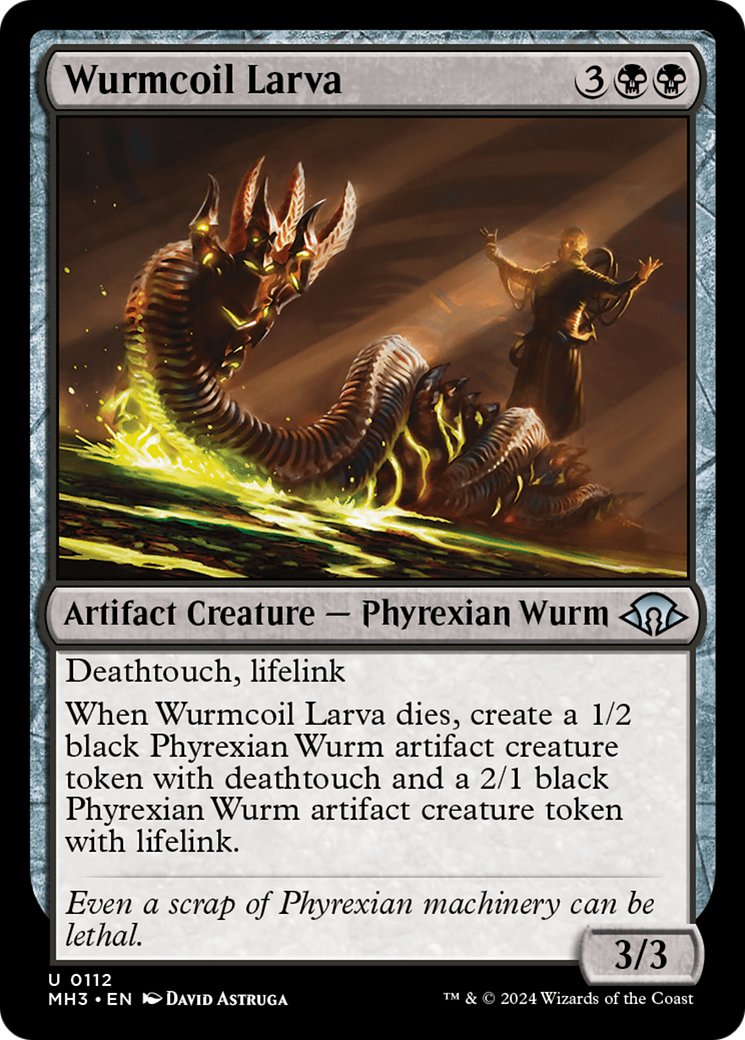 Wurmcoil Larva (MH3-112) [Modern Horizons 3] Foil MTG Single Modern Horizons 3