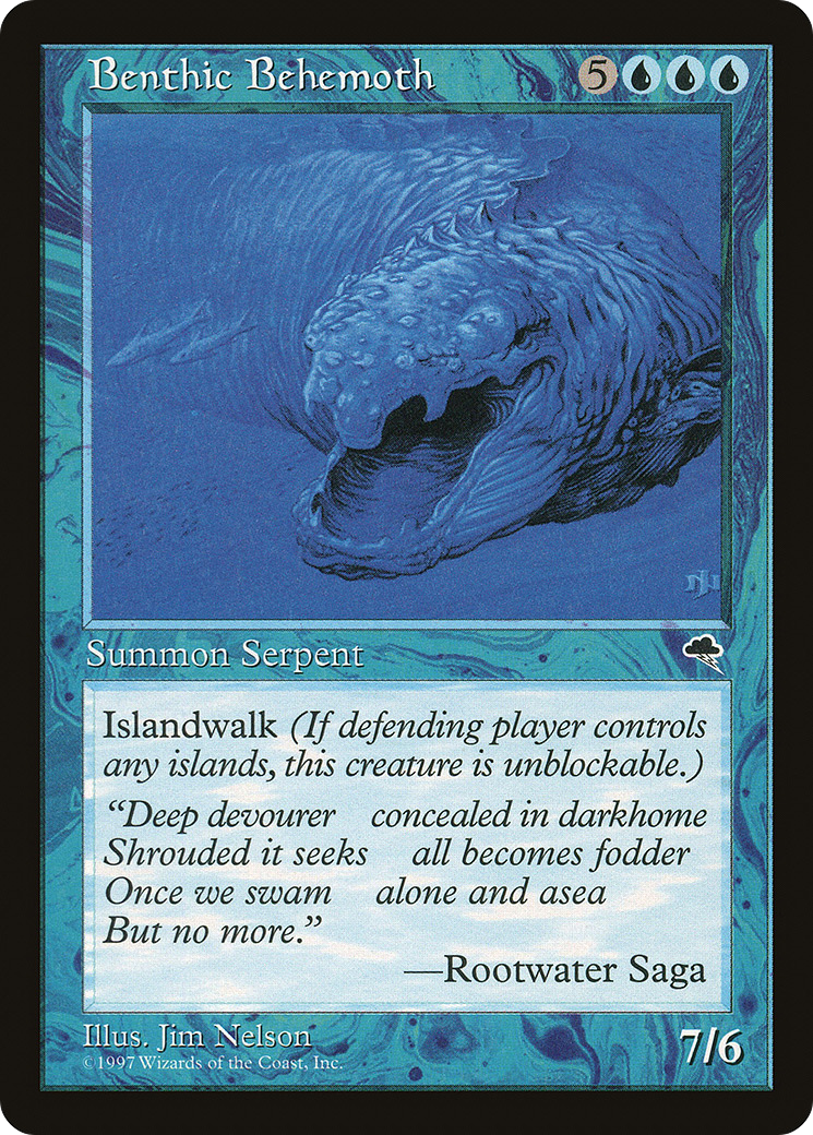Benthic Behemoth (TMP-054) [Tempest] MTG Single Wizards of the Coast