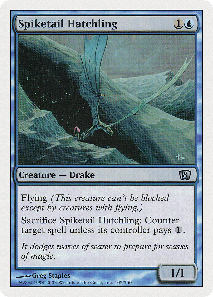 Spiketail Hatchling (8ED-102) [8th Edition] MTG Single Wizards of the Coast