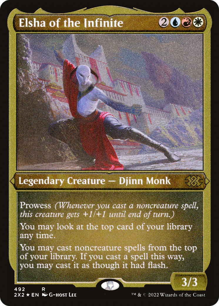 Elsha of the Infinite (Foil Etched) (2X2-492) [Double Masters 2022] Foil MTG Single Wizards of the Coast
