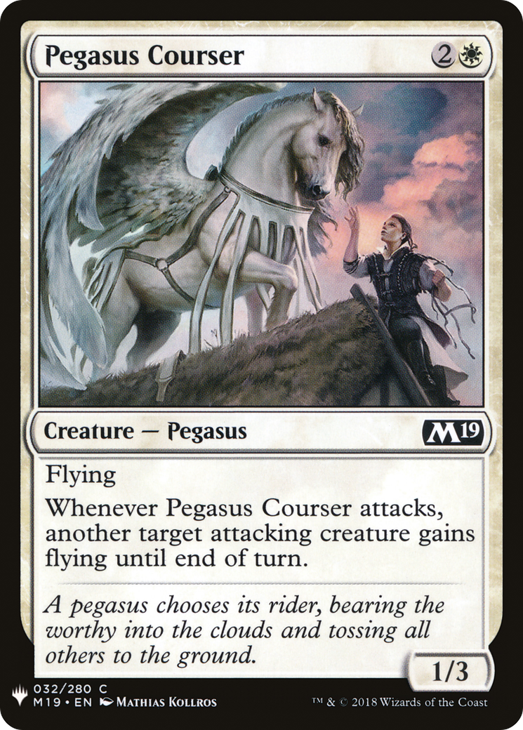 Pegasus Courser (LIST-M19-32) [Mystery Booster] The List MTG Single Wizards of the Coast