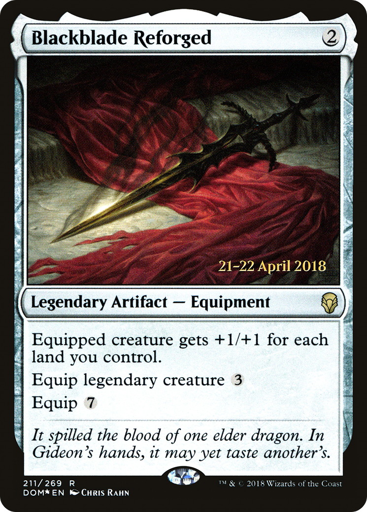 Blackblade Reforged (PRE-211) [Dominaria Promos] Foil MTG Single Wizards of the Coast