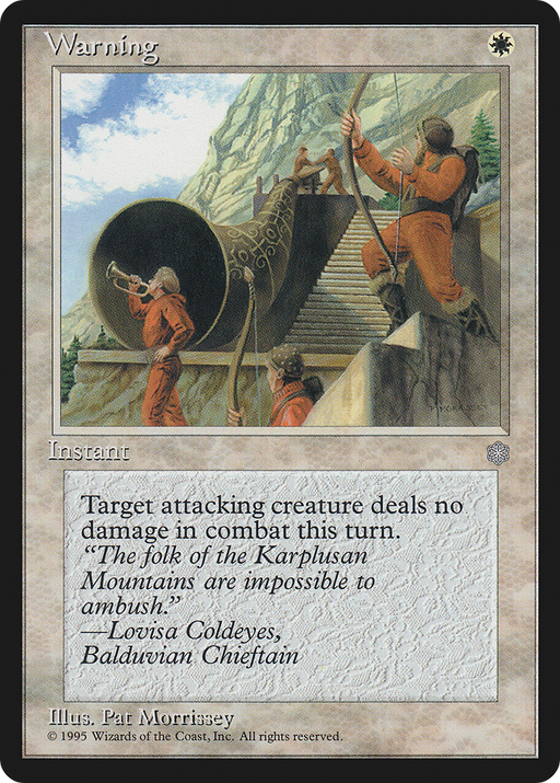 Warning (ICE-) [Ice Age] MTG Single Wizards of the Coast