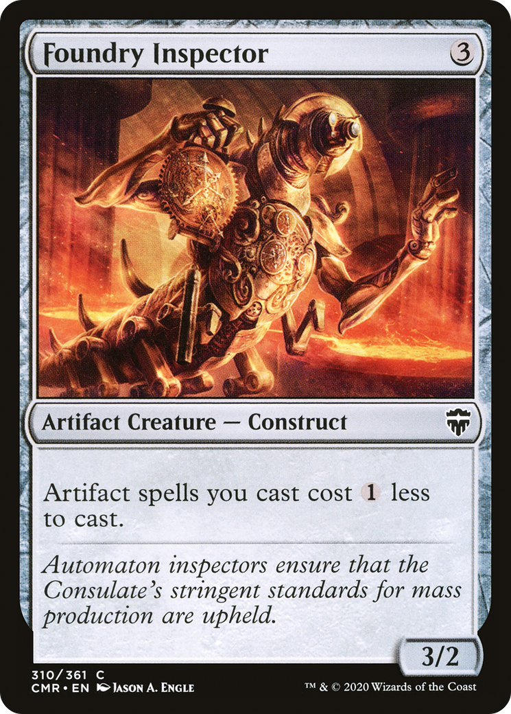 Foundry Inspector (CMR-310) [Commander Legends] MTG Single Wizards of the Coast