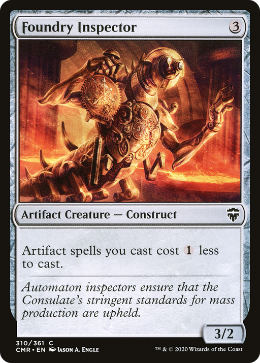 Foundry Inspector (CMR-310) [Commander Legends] MTG Single Wizards of the Coast