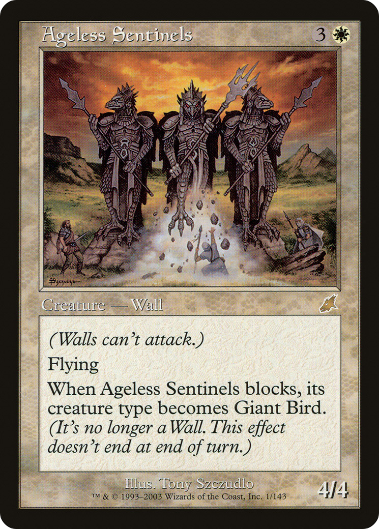Ageless Sentinels (SCG-001) [Scourge] MTG Single Wizards of the Coast