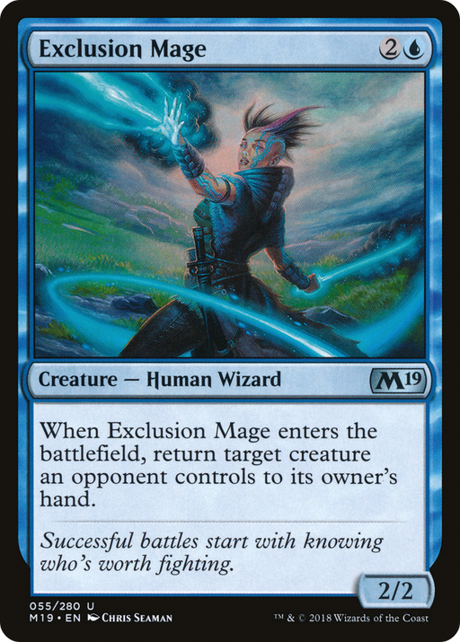 Exclusion Mage (M19-055) [Core Set 2019] MTG Single Wizards of the Coast