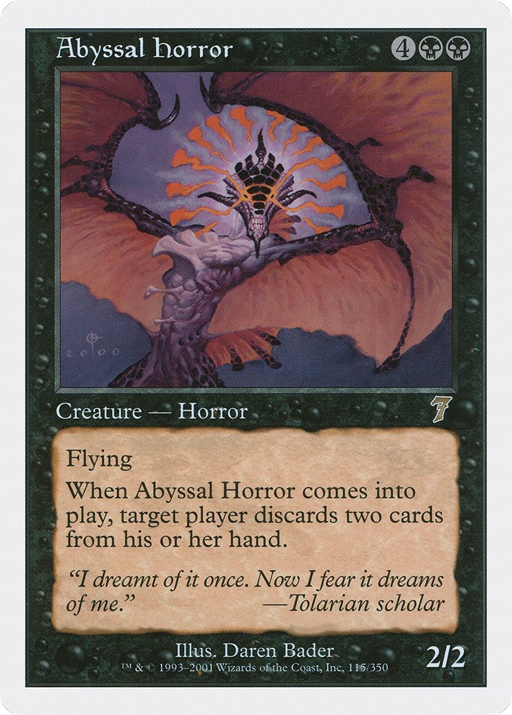 Abyssal Horror (7ED-115) [Seventh Edition] MTG Single Wizards of the Coast
