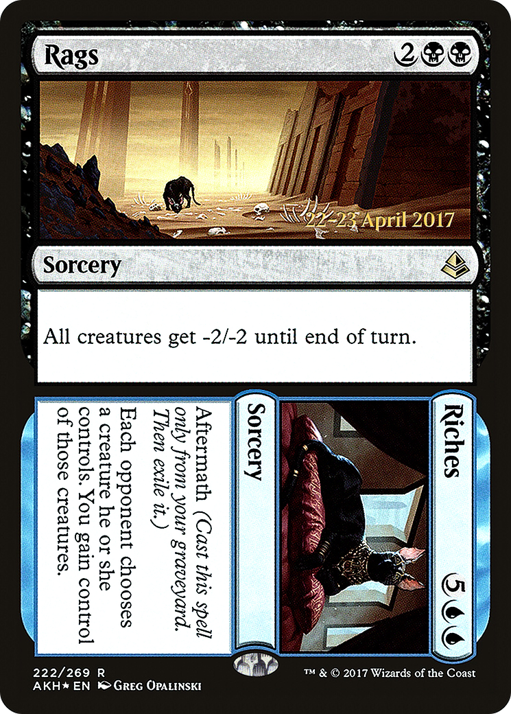 Rags // Riches (PRE-222) [Amonkhet Promos] Foil MTG Single Wizards of the Coast