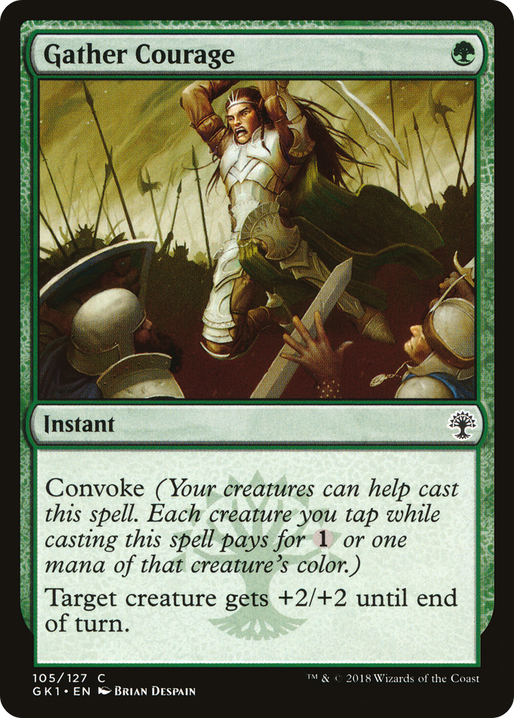 Gather Courage (GR1-105) [Misc] GRN Guild Kit MTG Single Wizards of the Coast