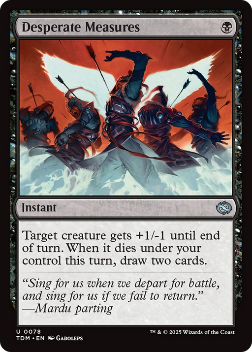 Desperate Measures (TDM-078) [Tarkir: Dragonstorm] MTG Single Wizards of the Coast