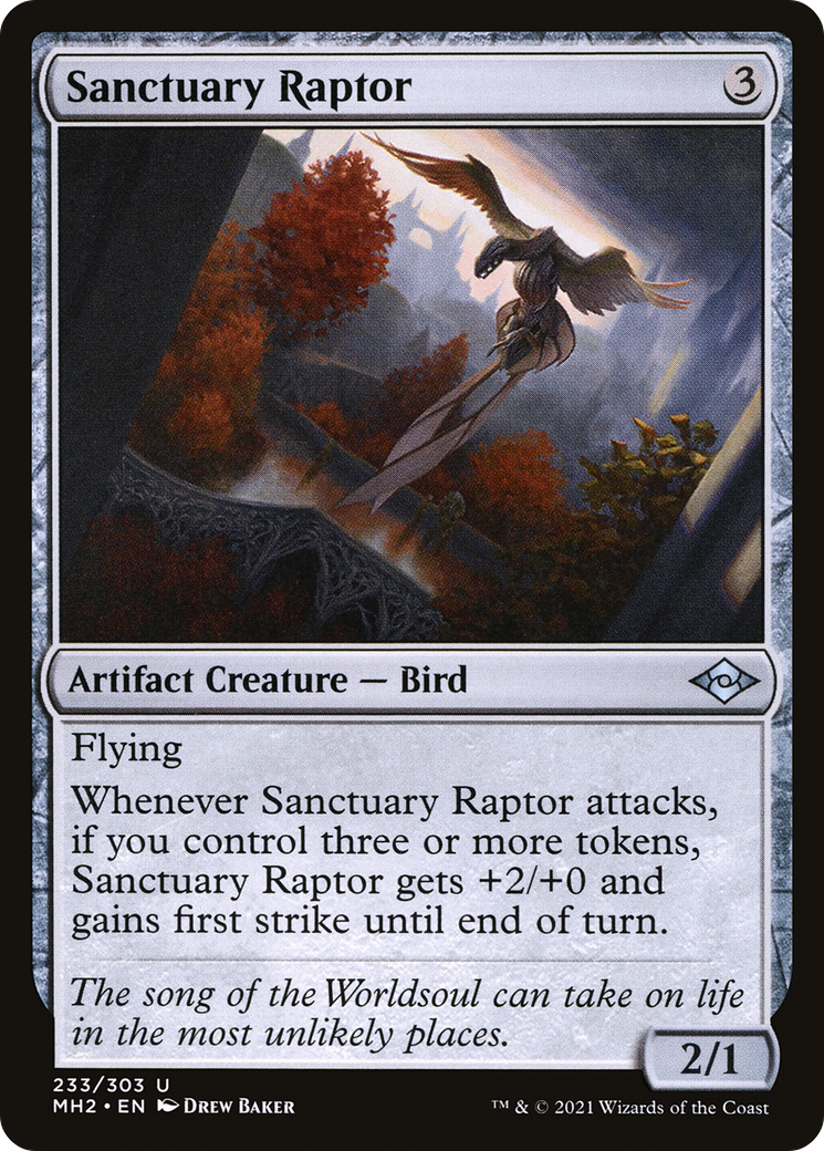 Sanctuary Raptor (MH2-233) [Modern Horizons 2] MTG Single Modern Horizons 2