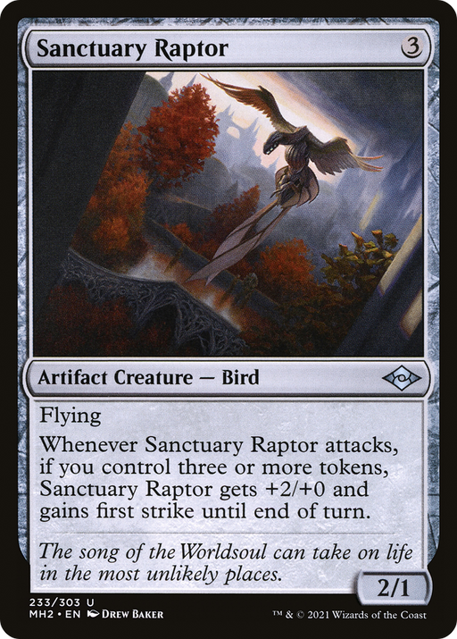 Sanctuary Raptor (MH2-233) [Modern Horizons 2] Foil MTG Single Modern Horizons 2