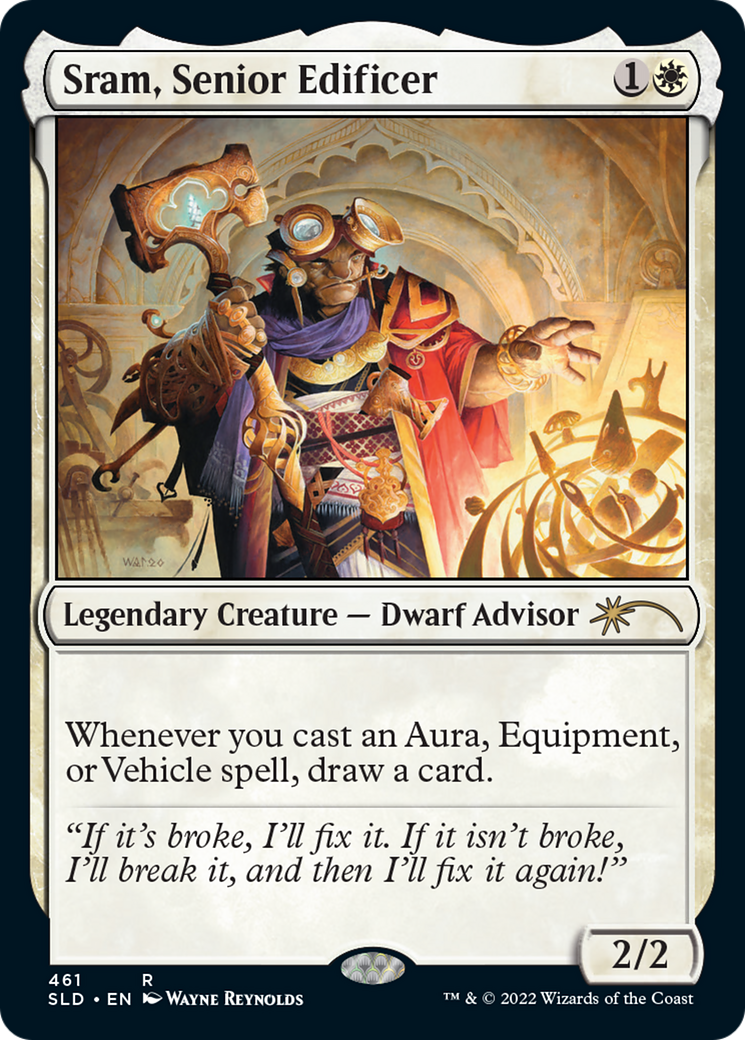 Sram, Senior Edificer (SLD-461) [Secret Lair] Drop Foil MTG Single Wizards of the Coast