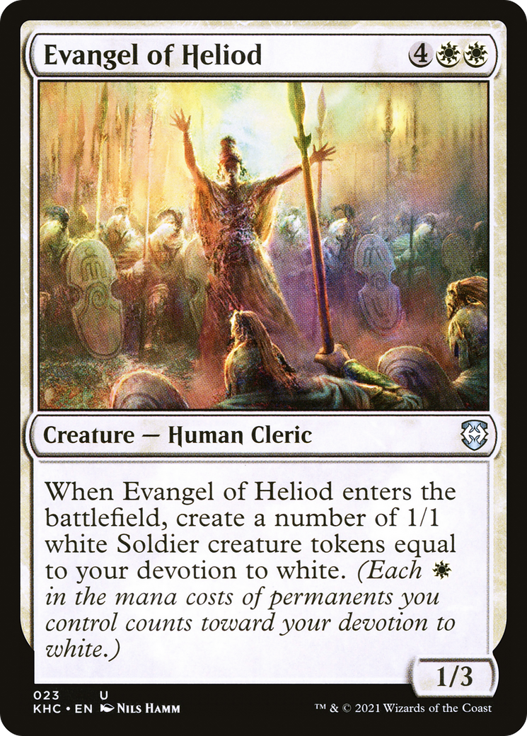 Evangel of Heliod (KHC-023) [Kaldheim Commander] MTG Single Wizards of the Coast