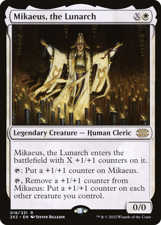 Mikaeus, the Lunarch (2X2-018) [Double Masters 2022] Foil MTG Single Wizards of the Coast