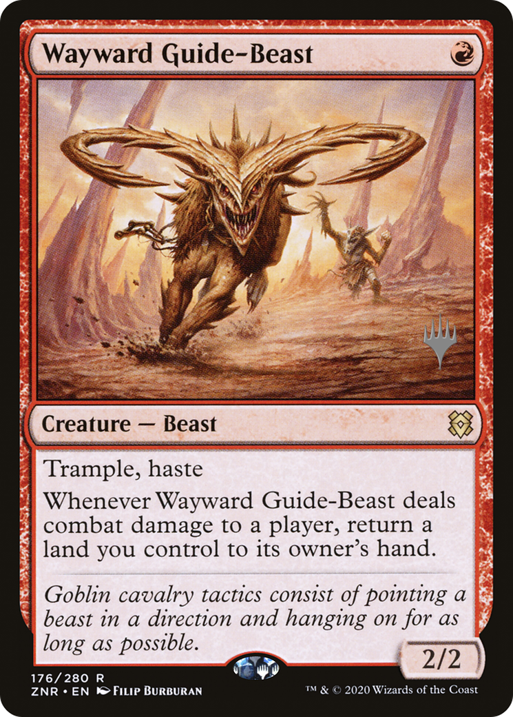 Wayward Guide-Beast (PPZNR-176P) [Zendikar Rising Promos] Foil MTG Single Wizards of the Coast