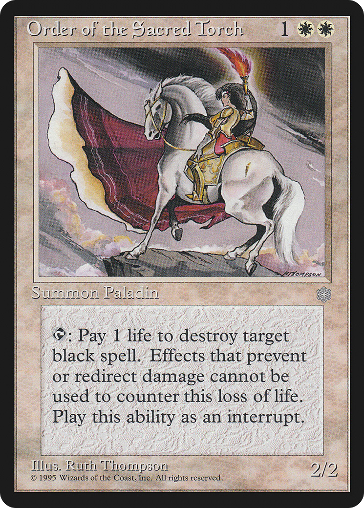 Order of the Sacred Torch (ICE-045) [Ice Age] MTG Single Wizards of the Coast