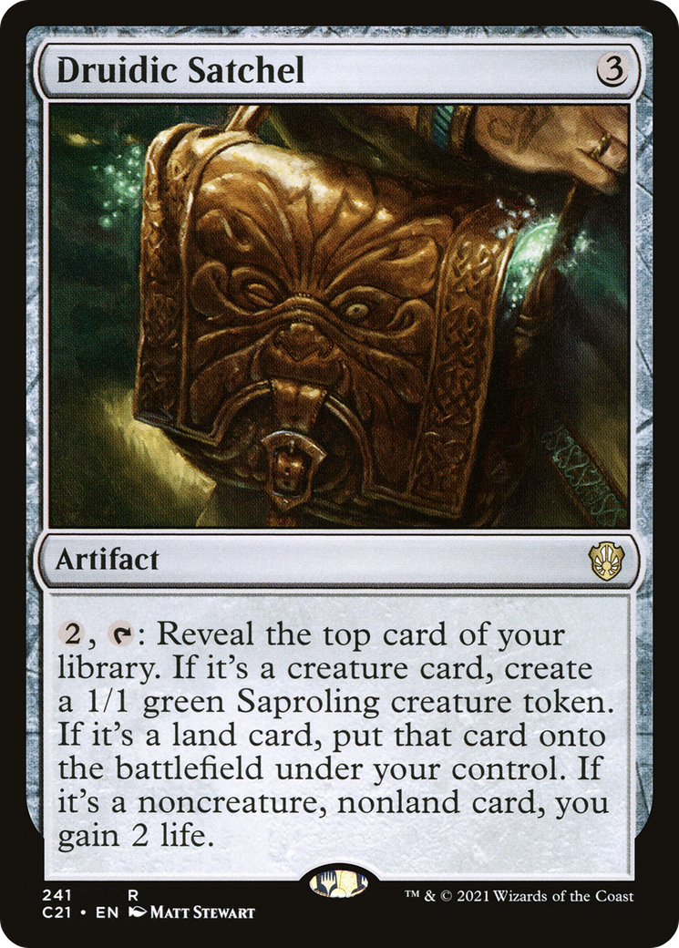 Druidic Satchel (C21-241) [Commander 2021] MTG Single Wizards of the Coast