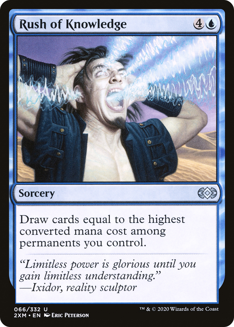 Rush of Knowledge (2XM-066) [Double Masters] MTG Single Wizards of the Coast