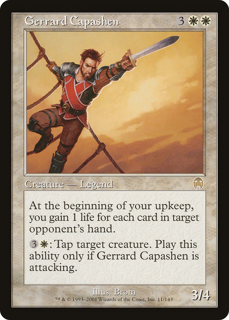 Gerrard Capashen (APC-011) [Apocalypse] Foil MTG Single Wizards of the Coast