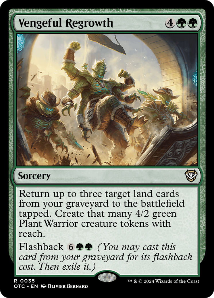 Vengeful Regrowth (OTC-035) [Outlaws of Thunder Junction Commander] MTG Single Wizards of the Coast