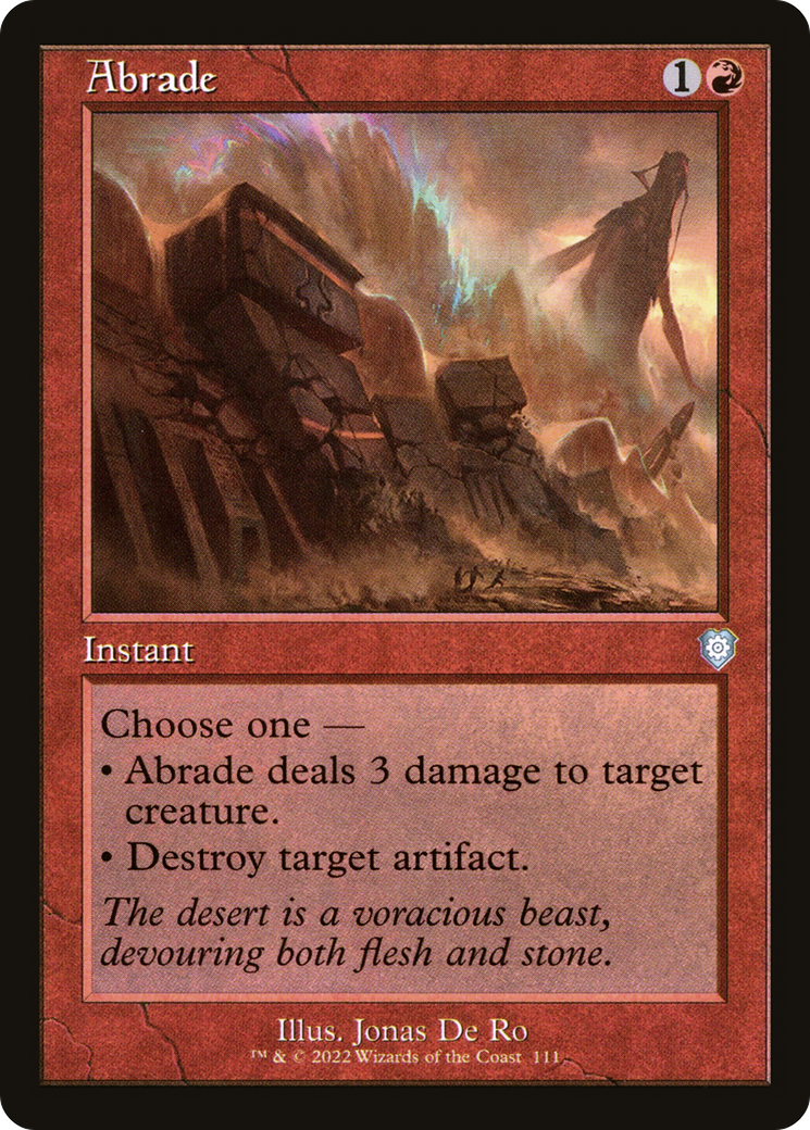 Abrade (BRC-111) [The Brothers' War Commander] MTG Single Wizards of the Coast